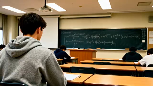  课堂上认真听讲的学生1353#横屏 	 