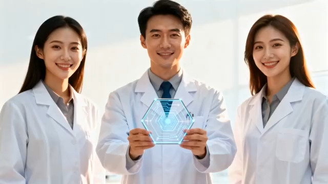  科研团队展示科技成果1343#横屏 	 