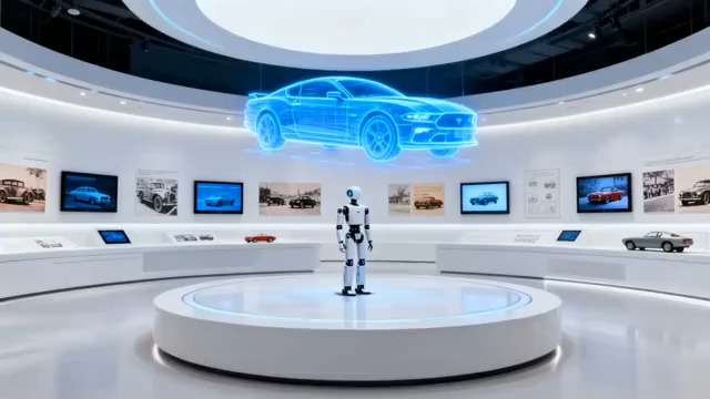  科技展厅汽车全息展示1334#横屏 	 