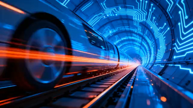  科技感隧道穿梭动画1319#横屏 	 