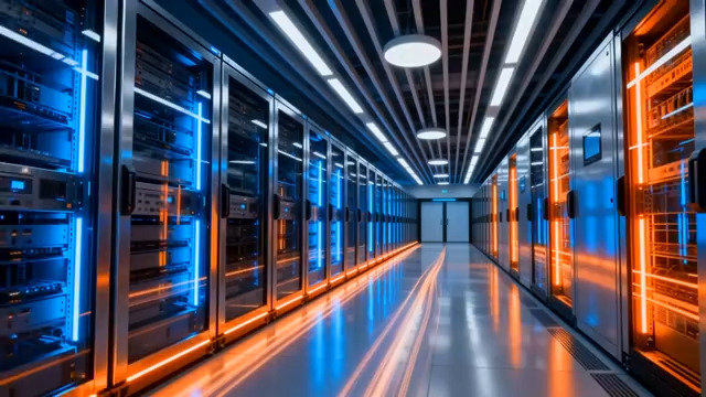  科技感数据中心走廊1318#横屏 	 