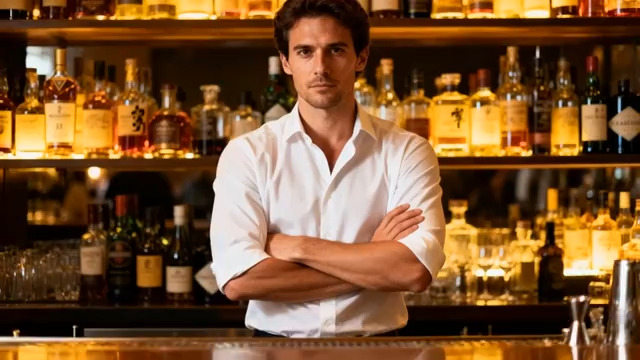  酒吧男招待形象展示1263#横屏 	 - 