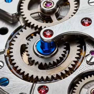  精密机械齿轮运转特写1253#横屏 	 