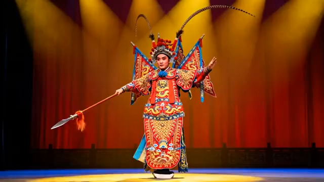  京剧武生舞台表演1246#横屏 	 