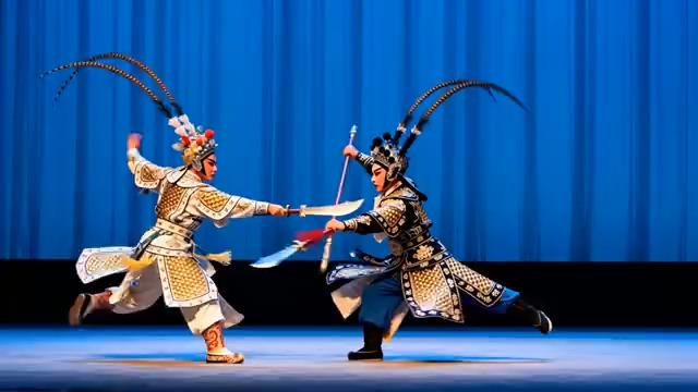  京剧武打表演片段1241#横屏 	 