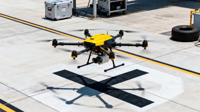  黄色无人机机场停放988#横屏 	 - 