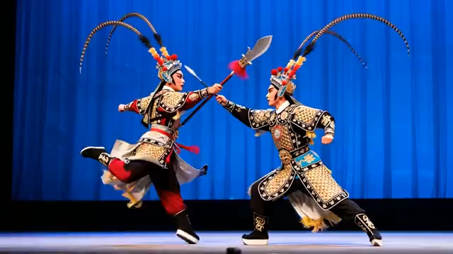  京剧武生对打表演1243#横屏 	 
