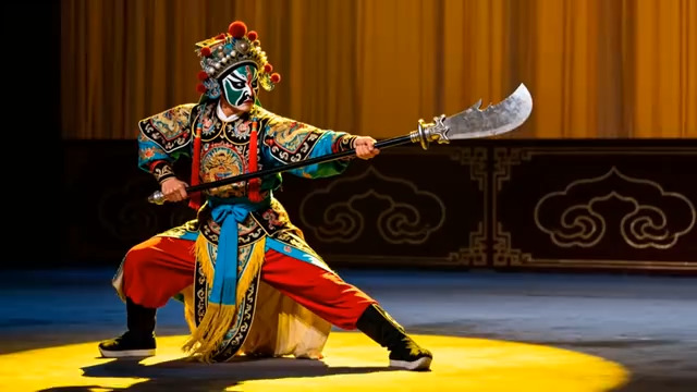  京剧武生刀术表演1242#横屏 	 - 