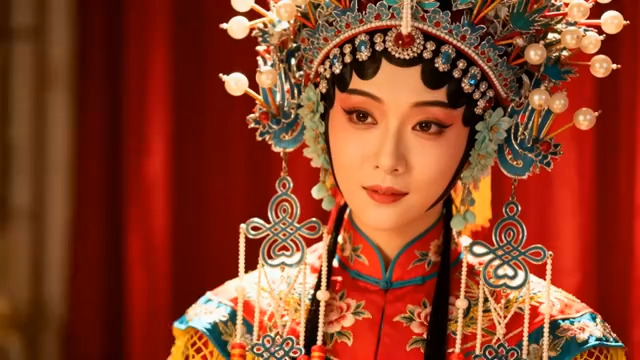  京剧花旦红妆特写1224#横屏 	 