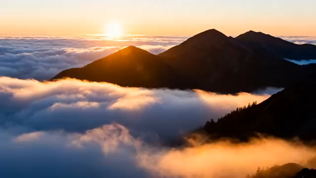  金色云海日出延时1207#横屏 	 