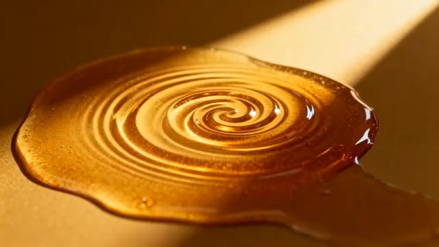  金色液体旋转特写1198#横屏 	 