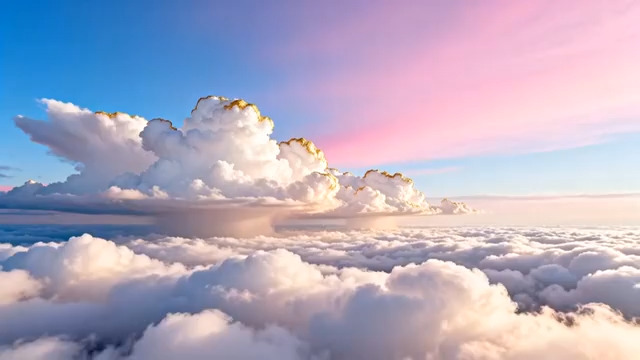  金色祥云唯美天空1192#横屏 	 -