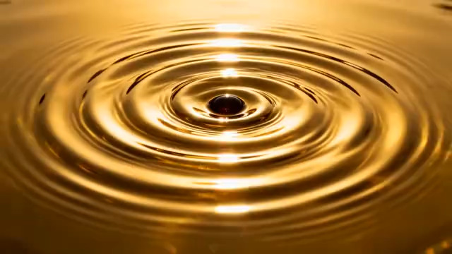  金色水波纹扩散1182#横屏 	 - 