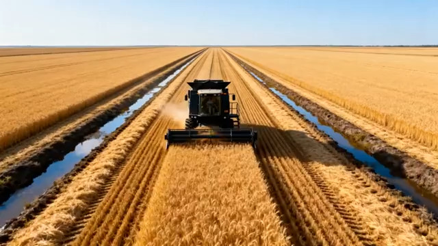  金色麦田收割机作业1165#横屏 	 - 