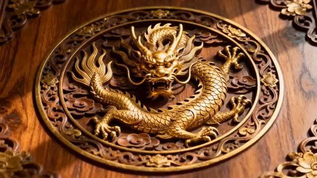  金龙浮雕特写1124#横屏 	 