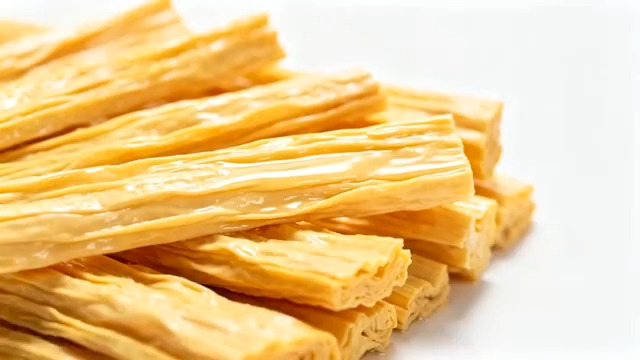  金黄腐竹干货特写1114#横屏 	 