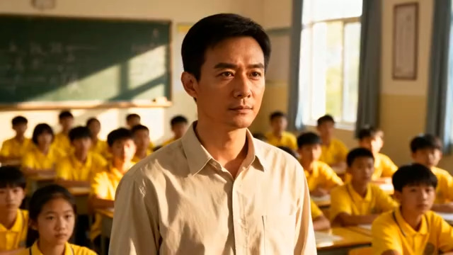  教师在教室讲课场景1100#横屏 	 