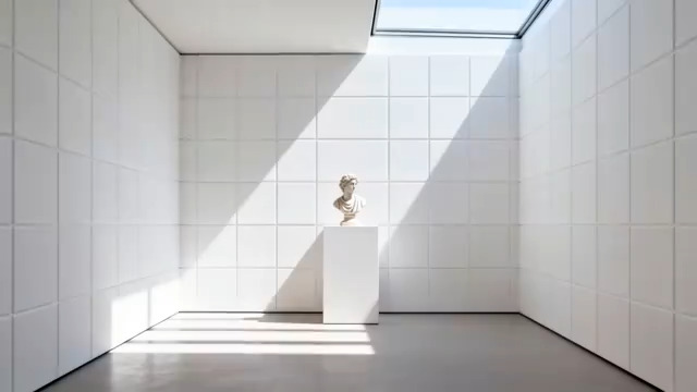  极简光影艺术空间1053#横屏 	 -