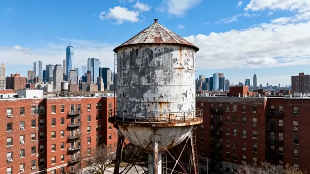  红砖建筑与城市天际线940#横屏 	 - 