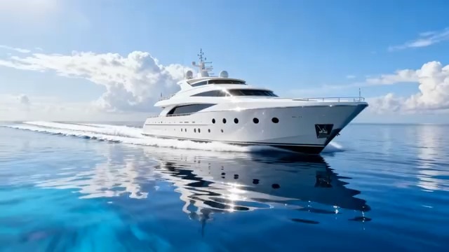  豪华游艇海上航行849#横屏 	 