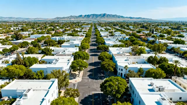  航拍整齐住宅区843#横屏 	 -