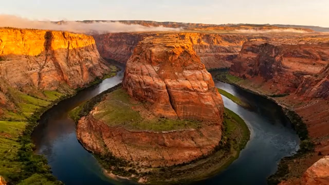  航拍马蹄湾壮丽景色827#横屏 	 - 