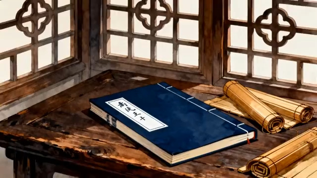  古风线装书与竹简670#横屏 	 