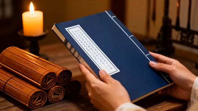  古籍翻阅特写672#横屏 	 - 