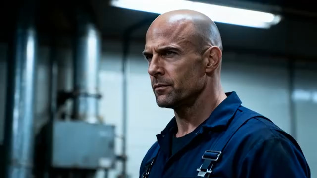  工厂硬汉严肃特写614#横屏 	 