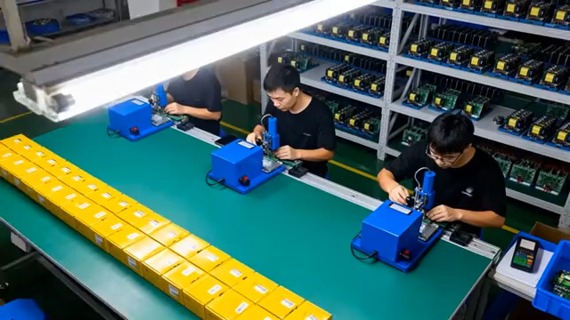  工厂生产线工人作业612#横屏 	 