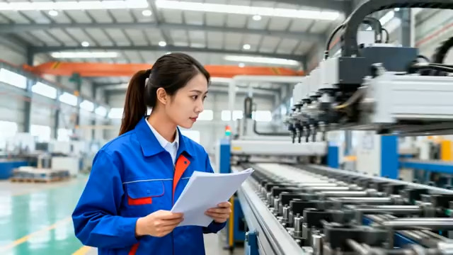  工厂女工检查生产610#横屏 	 