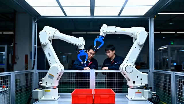  工厂机器人协作作业593#横屏 	 - 