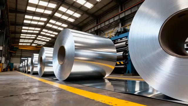  工厂车间金属卷材堆放579#横屏 	 