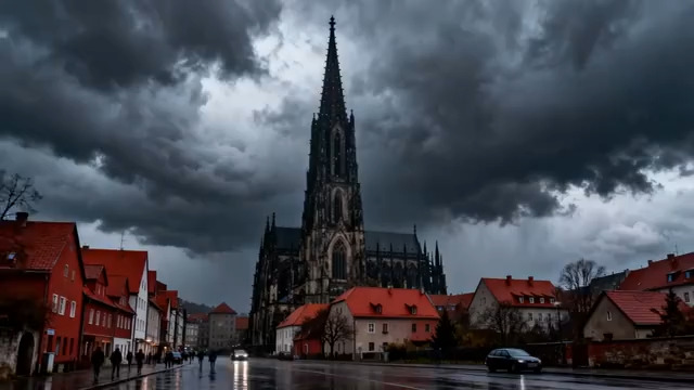  哥特式与红顶小镇577#横屏 	 