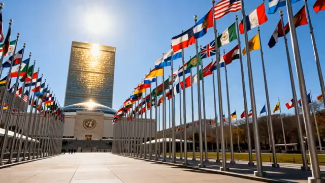  各国飘扬 国际会议中心578#横屏 	 -