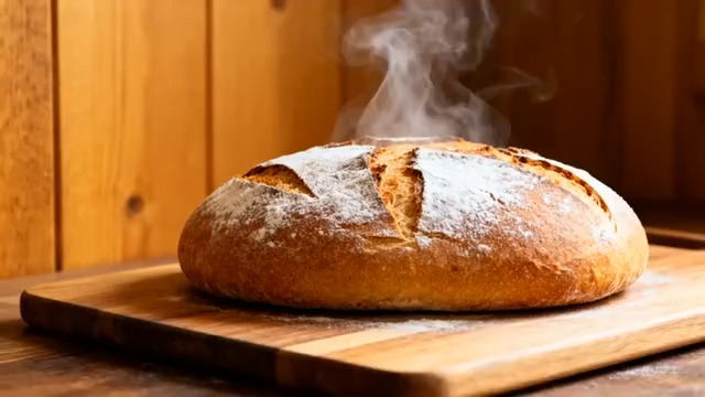  刚出炉的热气面包553#横屏 	 