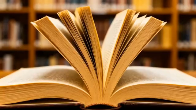  翻开的金色书页469#横屏 	 - 