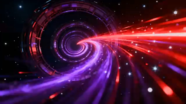  动感螺旋光效背景444#横屏 	 