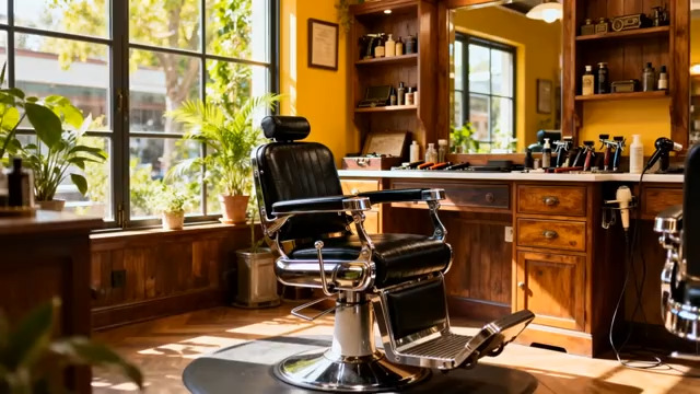  复古理发店内部环境530#横屏 	 - 