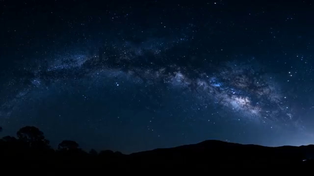  璀璨银河星空延时355#横屏 	 