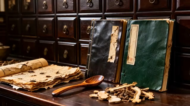  传统中医药材与古籍325#横屏 	 