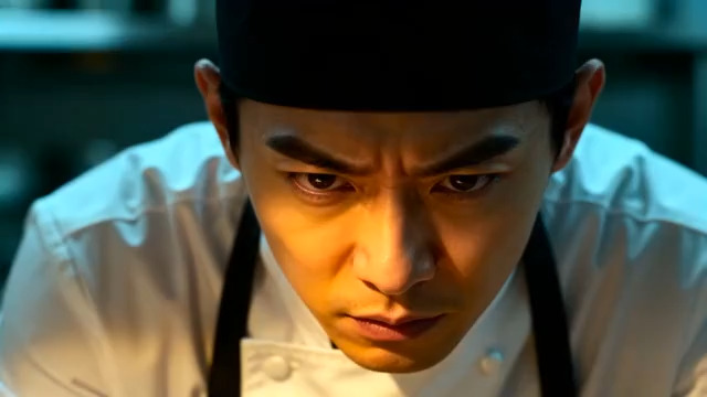  厨师专注备餐特写315#横屏 	 