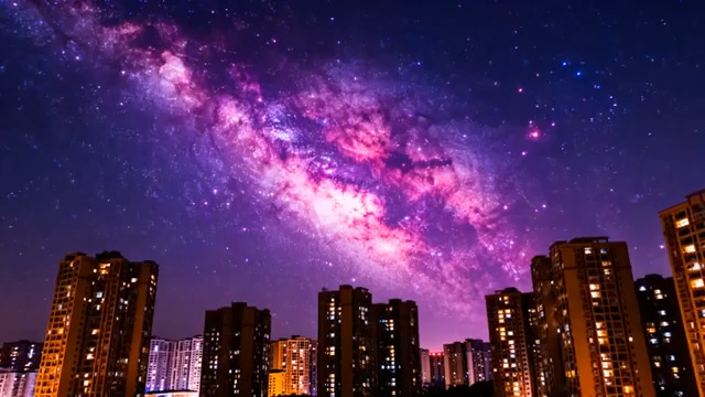  城市夜景与璀璨星河278#横屏 	 - 