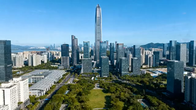  城市天际线航拍263#横屏 	 - 