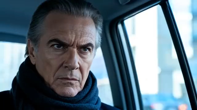  车内沉思的成熟男性158#横屏 	 