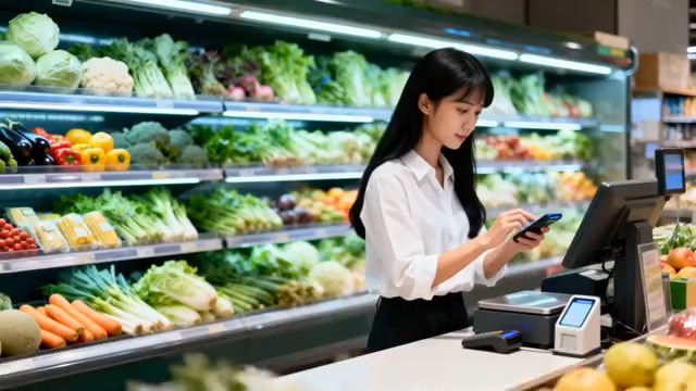  超市扫码支付购物148#横屏 	 