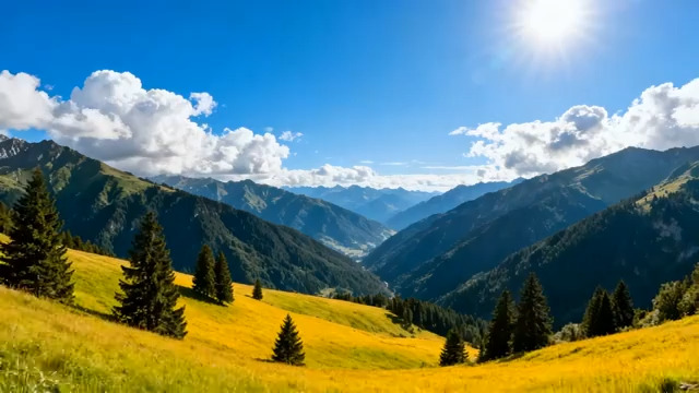  草原山脉自然风光130#横屏 	 