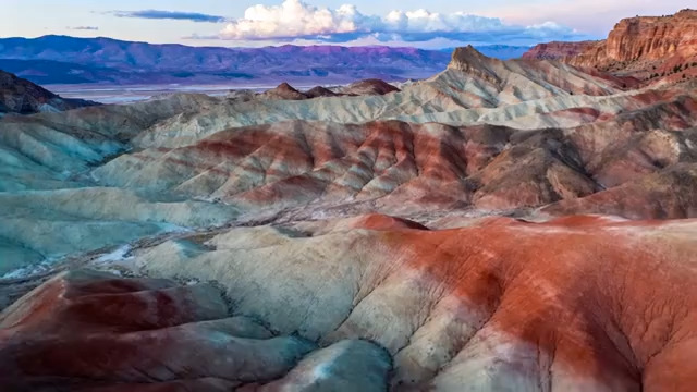  彩色丹霞地貌延时95#横屏 	 -