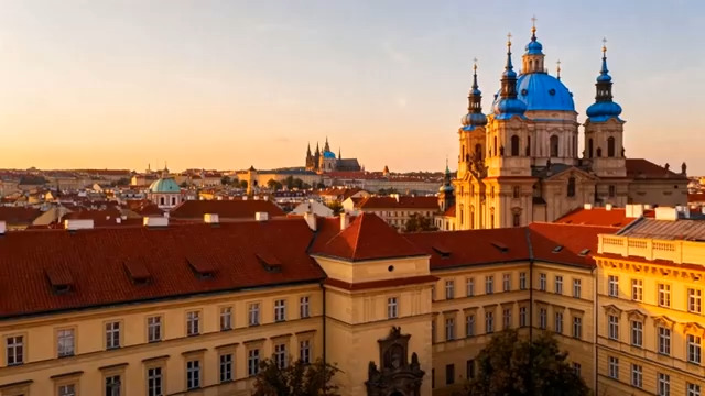  布拉格红顶蓝风光91#横屏 	 