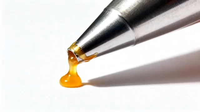  裱花嘴滴下黄色液体66#横屏 	 